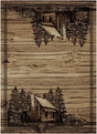 Rocky Mountain Cabin Area Rug