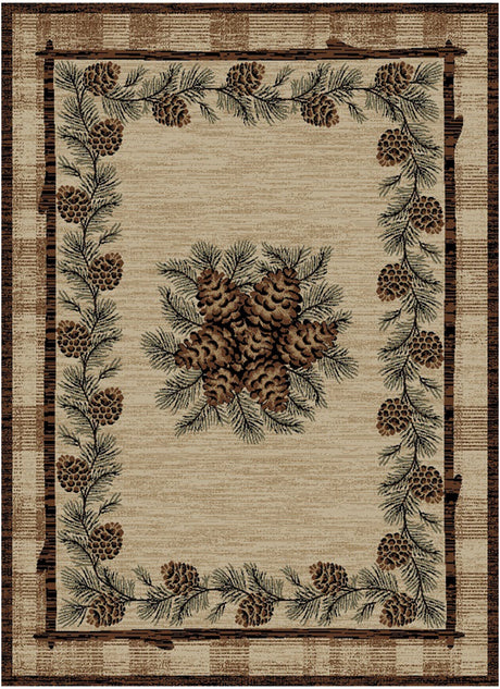 Pinecone Crown Area Rug