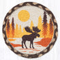 Autumn Crossing Moose Round Coaster