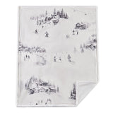 Ski Slopes Sherpa Throw