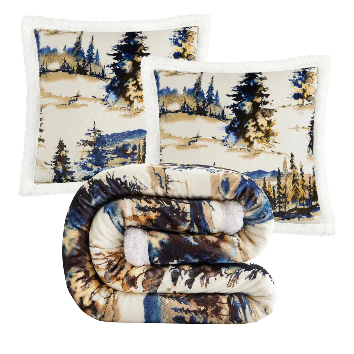 Bridger Sherpa Throw Set