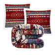 Range Rider Red Sherpa Throw Set