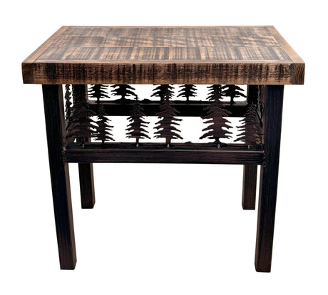 Rough Stain Forest End Table