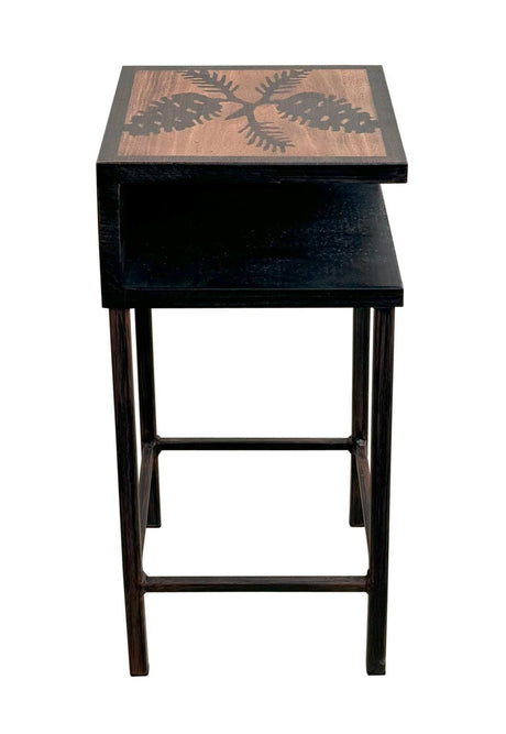 Sienna Pinecone Iron Drink Table