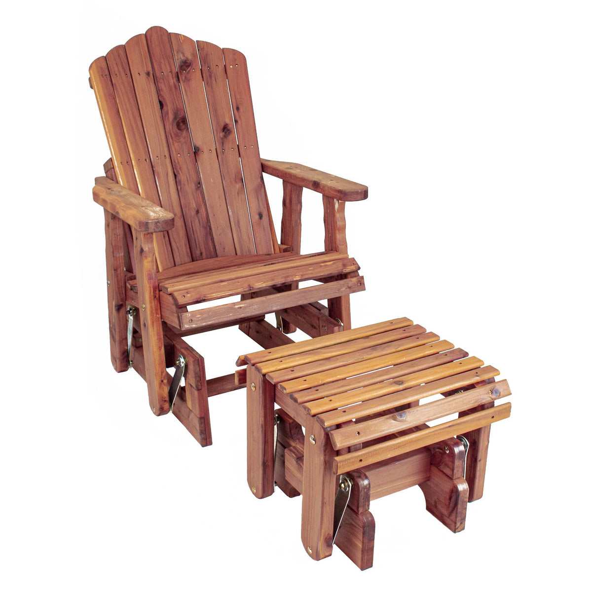 Adirondack Classics Glider and Gliding Ottoman