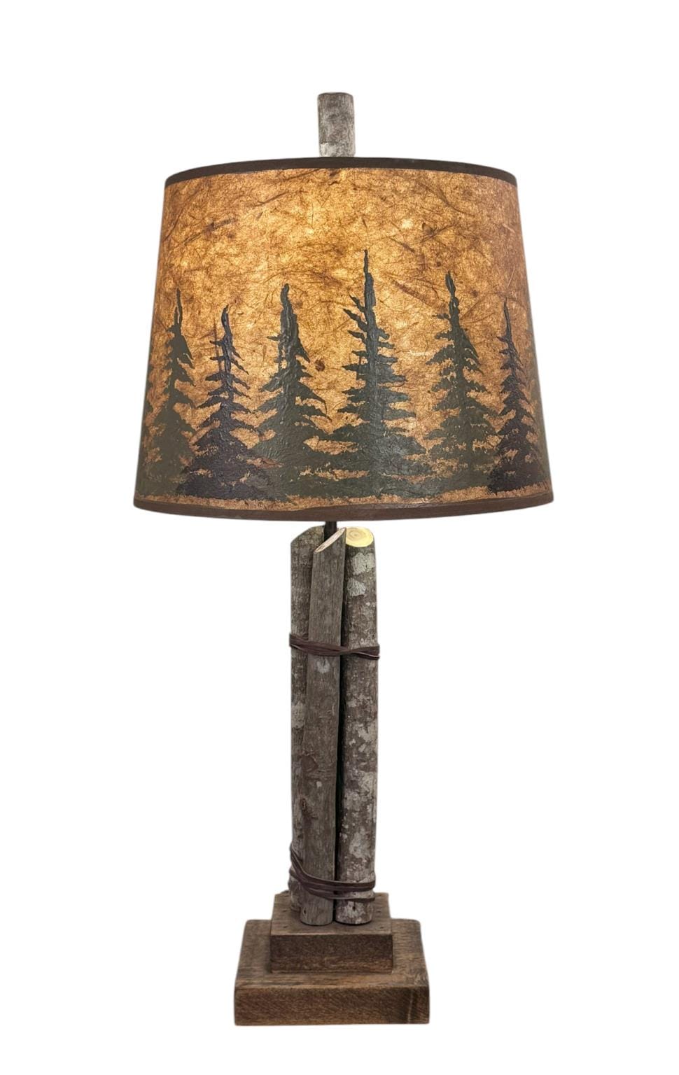 Rough Stain Stick Bundle Table Lamp
