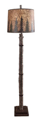 Rough Stain Stick Bundle Floor Lamp