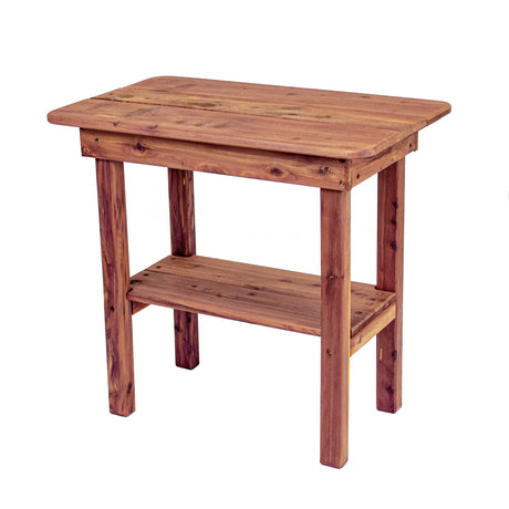 Adirondack Classics Outdoor Side Table with Shelf
