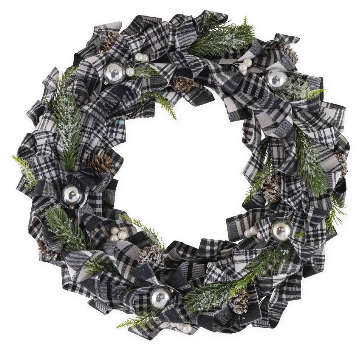 Classic Checkered Plaid Wreath