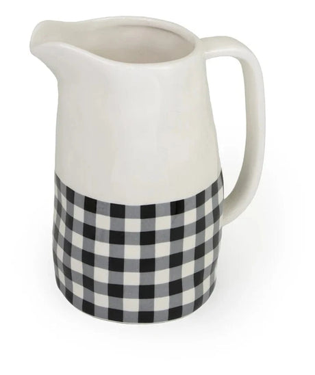 Classic Checkered Pitcher