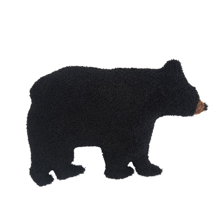 Cozy Black Bear Pillow