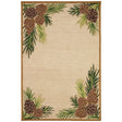 Pinecone Edge Natural Area Rug