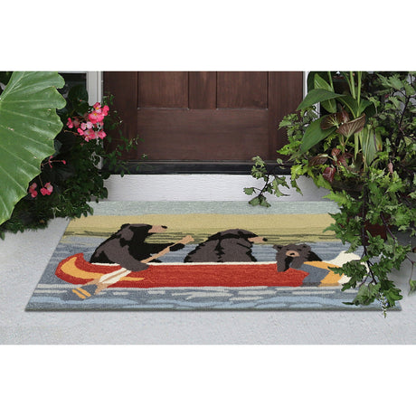 Are We Bear Yet Canoe Accent Rug
