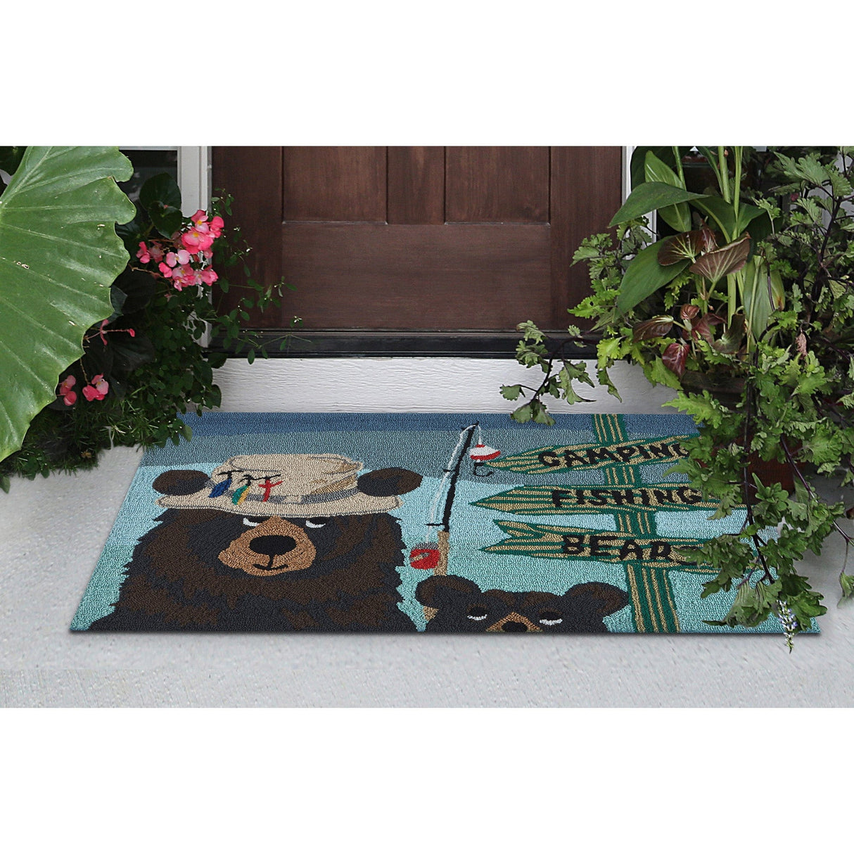 Fishing Bears Accent Rug