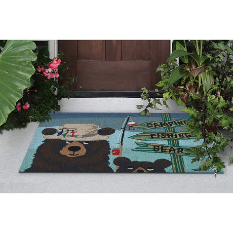 Fishing Bears Accent Rug