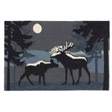 Moonlight Moose Accent Rug