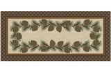 Pinecone & Plaid Accent Rug