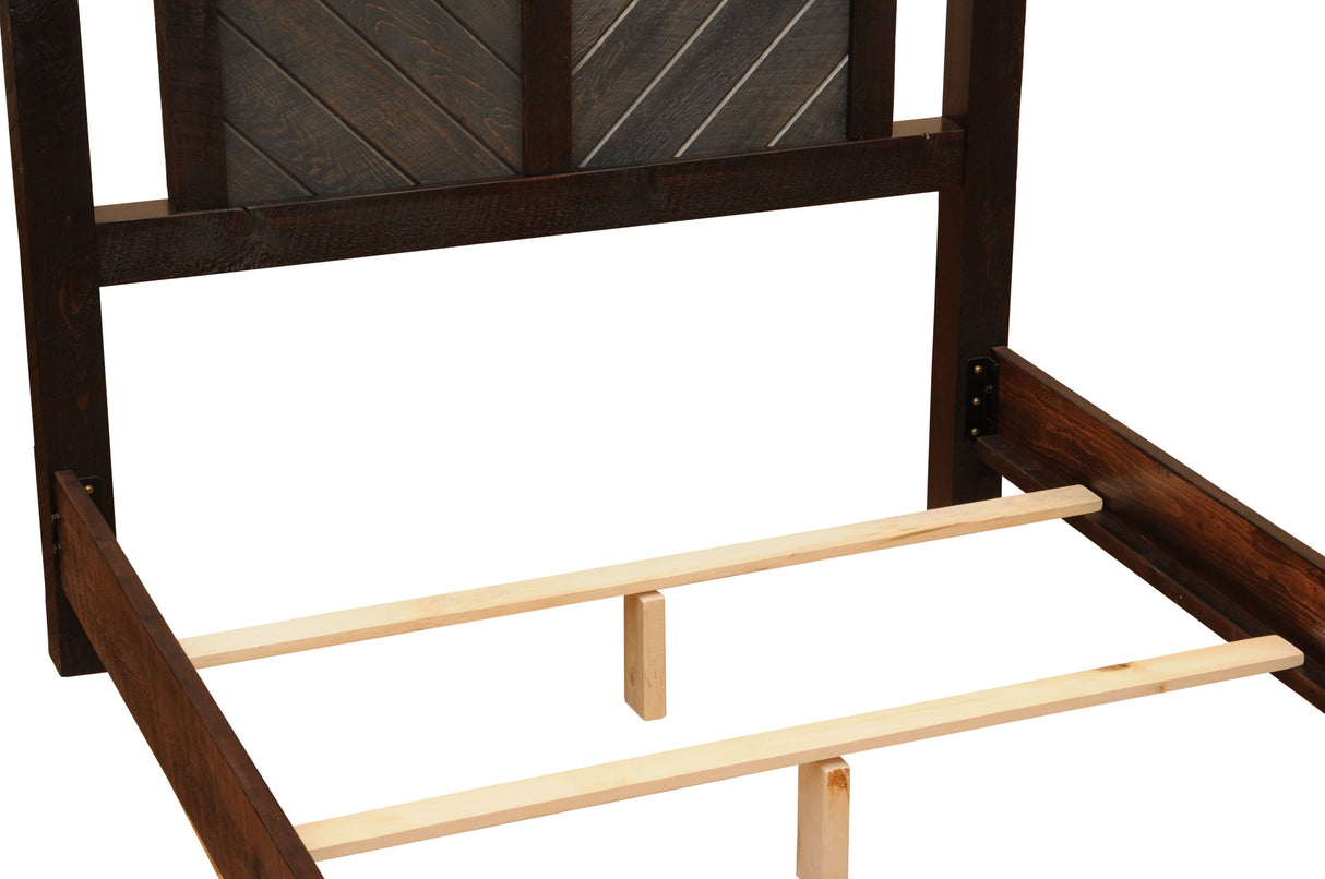 Wood & Wicker Bed