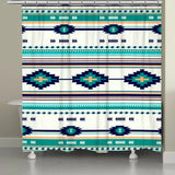 Painted Spirit Turqouise Shower Curtain