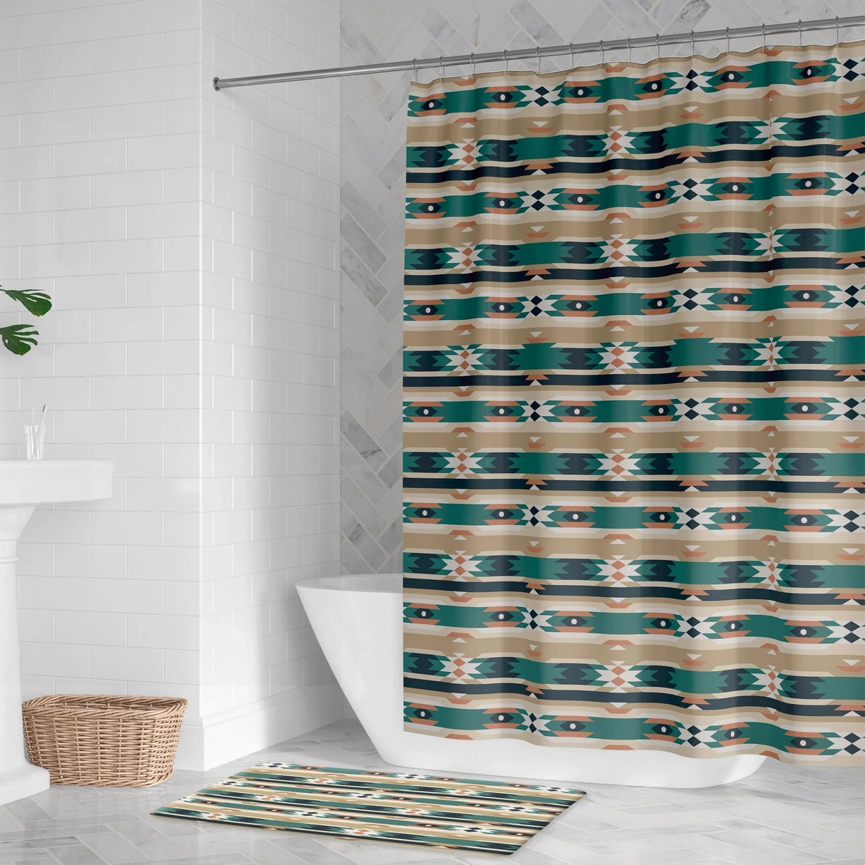 Canyon Echo Green Memory Foam Rug