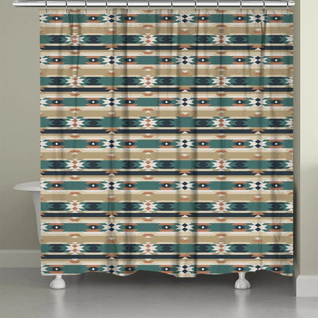 Canyon Echo Green Shower Curtain