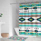 Painted Spirit Turquoise Memory Foam Rug