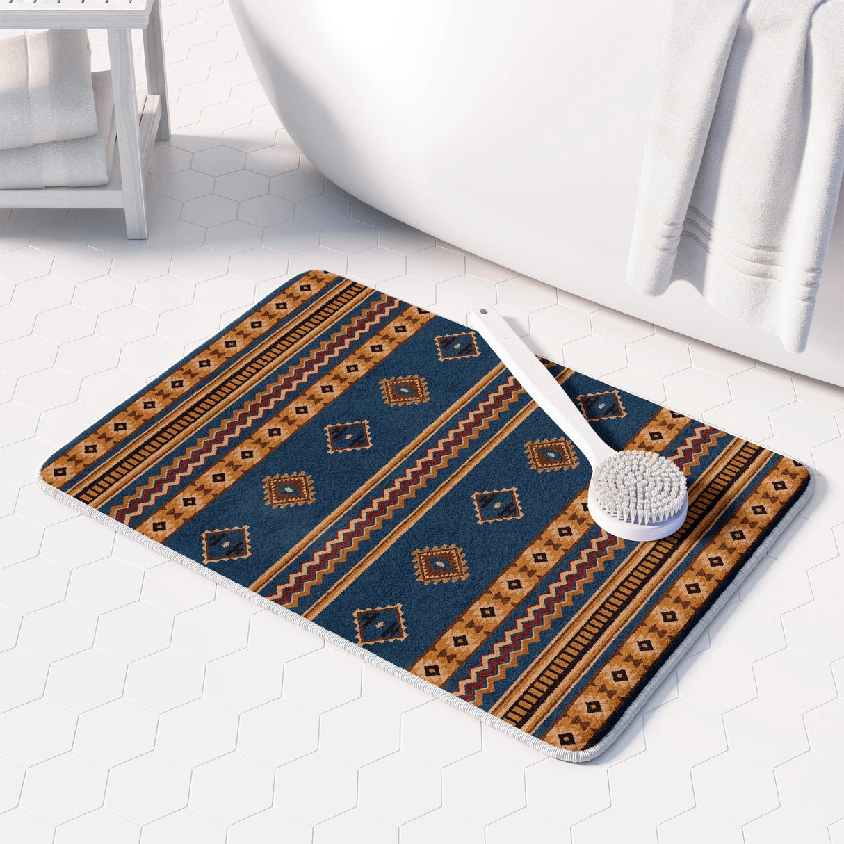 Tombstone Blues Memory Foam Rug