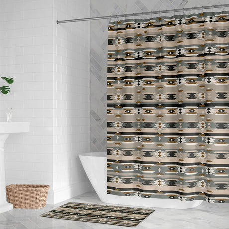 Canyon Echo Gray Shower Curtain