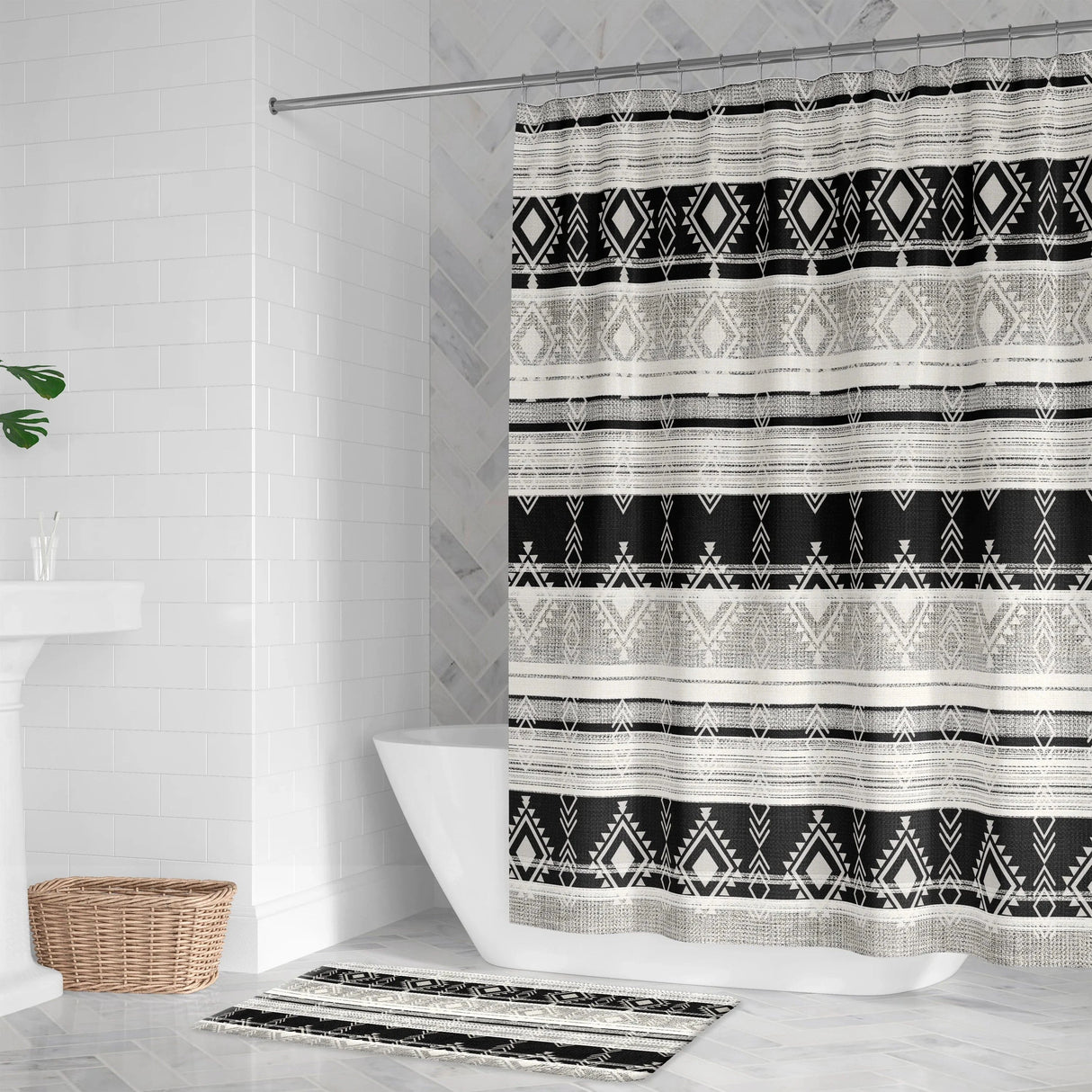 Ocotillo White Shower Curtain