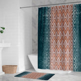 Cactus Nights Dark Cyan Green Shower Curtain