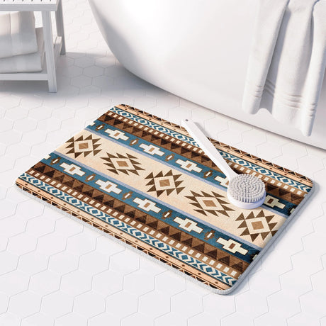 Havasu Brown Memory Foam Rug