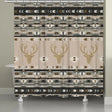 Canyon Echo Gray Deer Shower Curtain