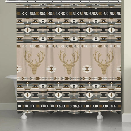 Canyon Echo Gray Deer Shower Curtain