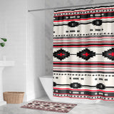 Painted Spirit Red Shower Curtain