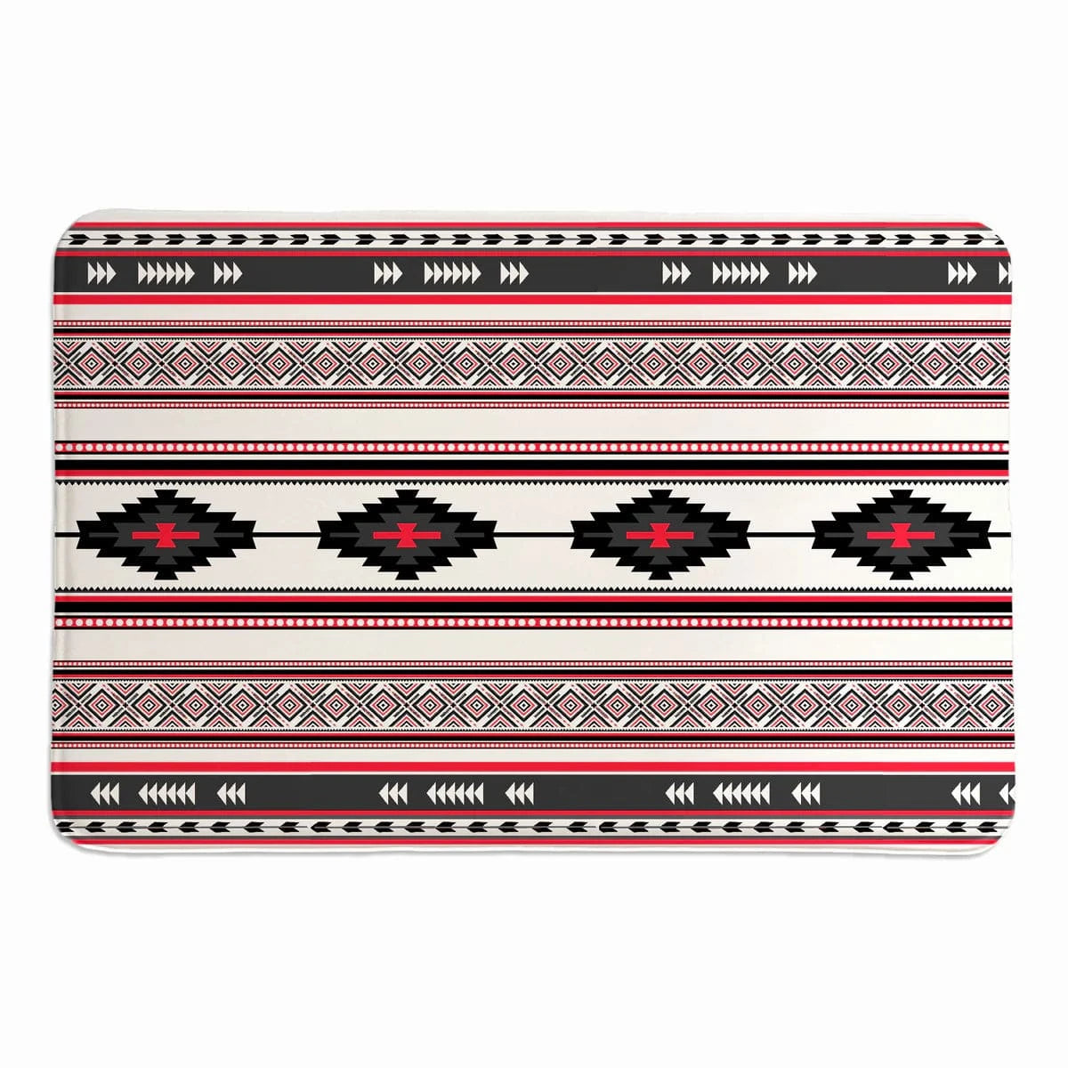 Painted Spirit Red II Memory Foam Rug