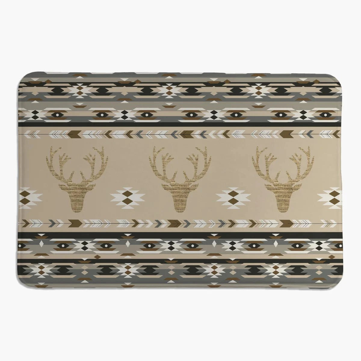 Canyon Echo Gray Deer Memory Foam Rug