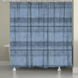 Rustic Comfort Dusty Blue Shower Curtain