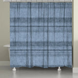 Rustic Comfort Dusty Blue Shower Curtain