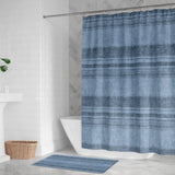 Rustic Comfort Dusty Blue Shower Curtain