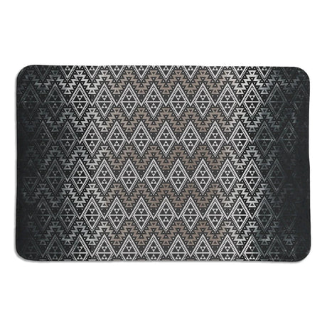Cactus Nights Charcoal Memory Foam Rug