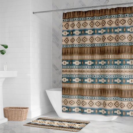 Havasu Brown Shower Curtain