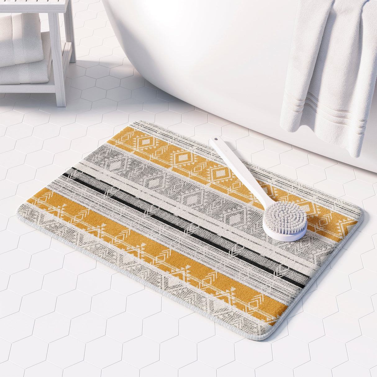 Ocotillo Yellow Memory Foam Rug