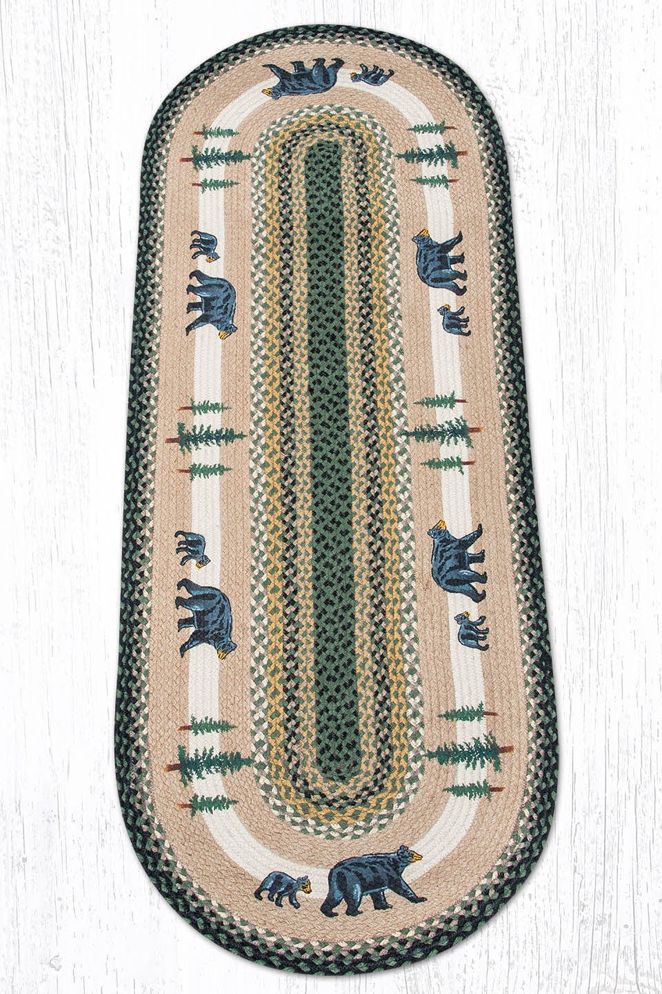 Black Bear Falls Oval Rug