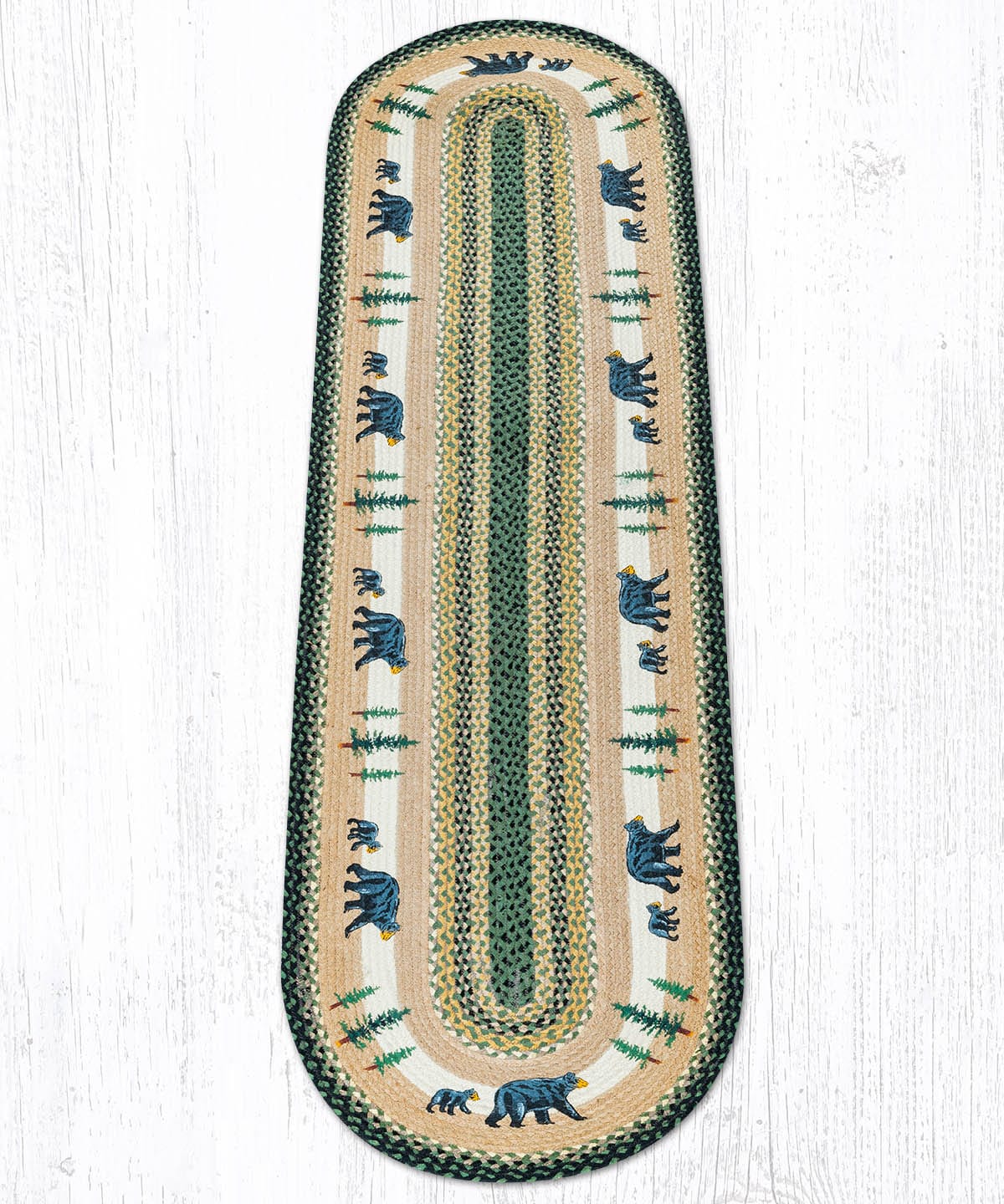 Black Bear Falls Oval Rug