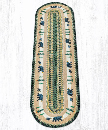 Black Bear Falls Oval Rug