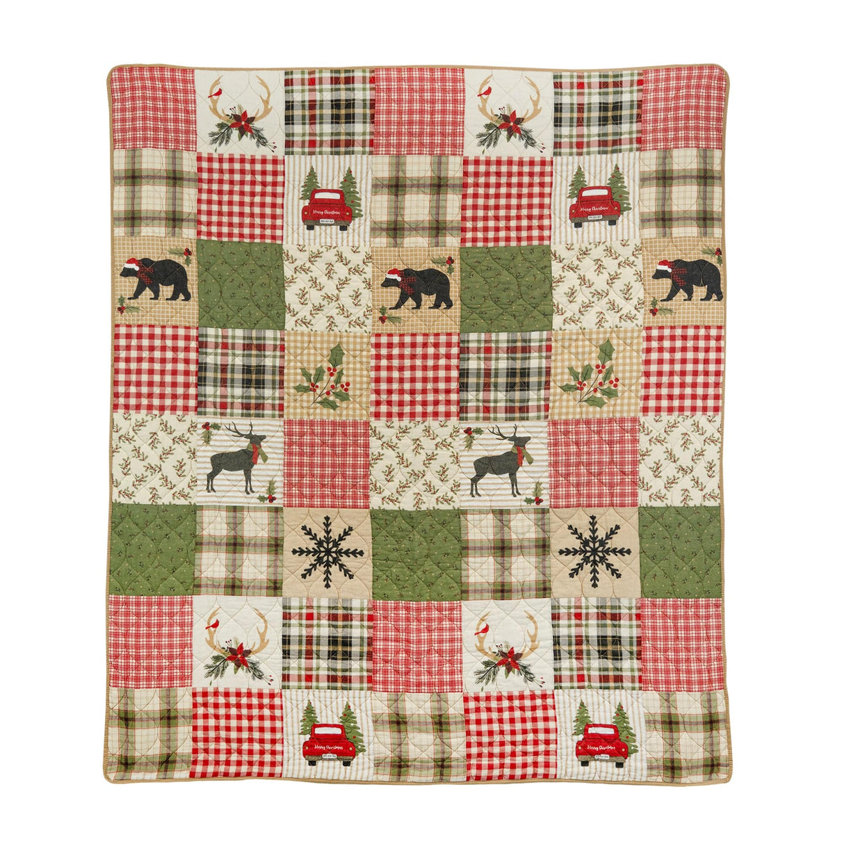Yuletide Plaid Throw