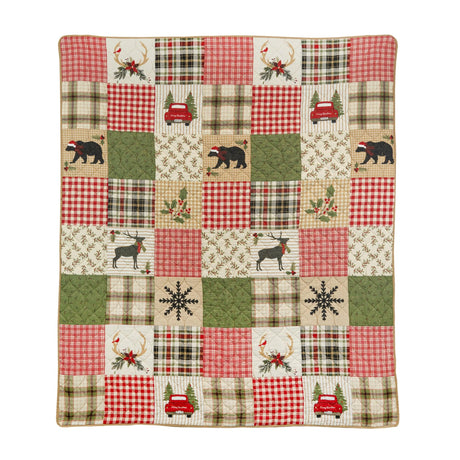 Yuletide Plaid Throw