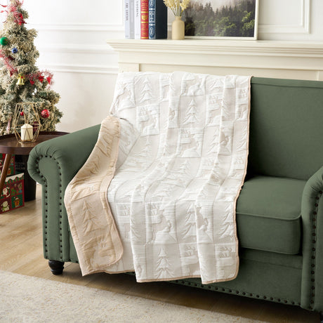 Reindeer Snow Throw