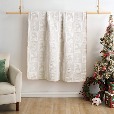 Reindeer Snow Throw