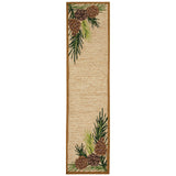 Pinecone Edge Natural Area Rug